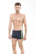 28M/W/30 Square leg swim trunks with colorful stripes