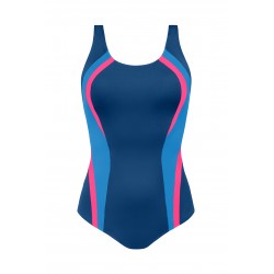 ZSRS-34A1-58 Kostium kąpielowy z miseczkami granatowy